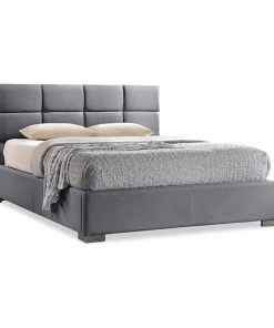 Budget 🌟 Baxton Studio Sophie Modern And Contemporary Grey Fabric Upholstered King Size Platform Bed 🌟