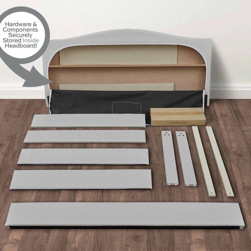 Best reviews of ๐ HomeFare Biscuit Tufted Platform Storage Bed, Gray, Queen ๐คฉ - Image 9