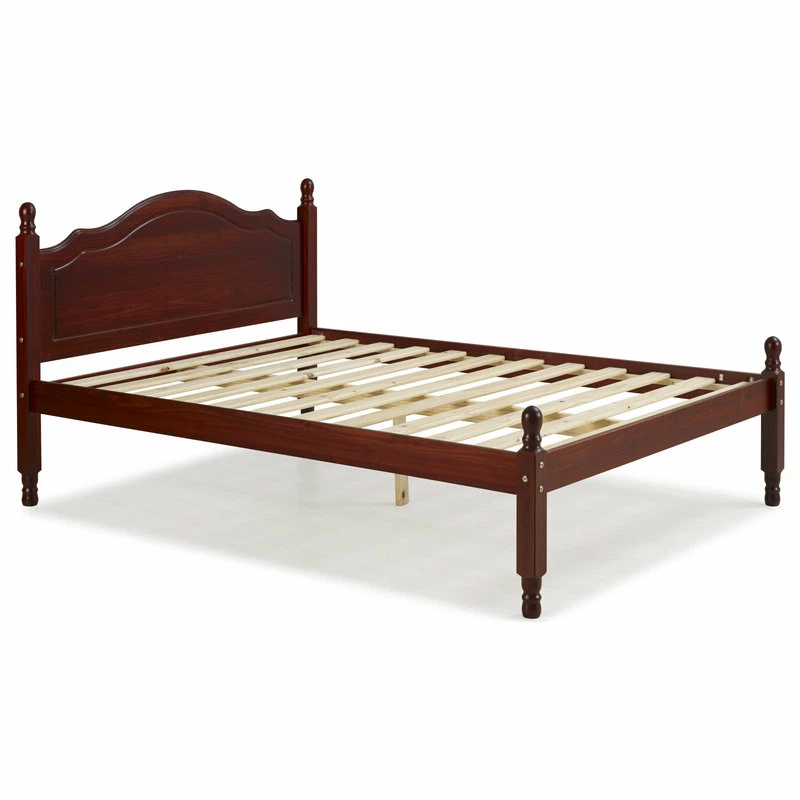 Coupon 🤩 Palace Imports 100% Solid Wood Reston Full Panel Headboard Platform Bed, Mahogany 🥰 - Image 3