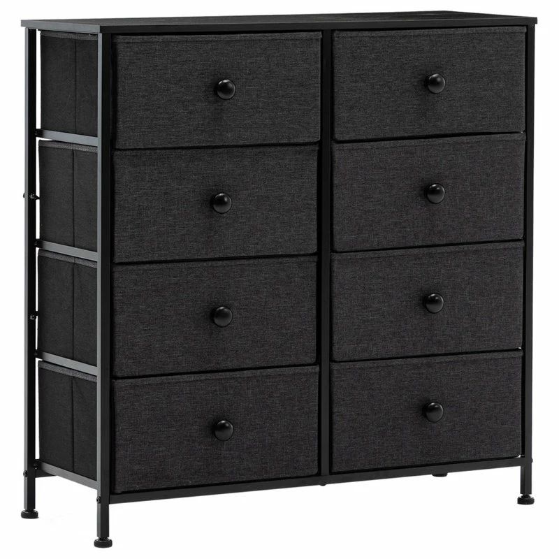 Promo β Duhome Elegant Lifestyle 8 Fabric Drawers Steel Frame Double π Dresser, Black β¨