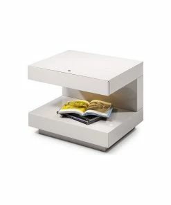 Wholesale ๐ Vig Furniture Inc. Modrest Esso Modern White Glossy Nightstand ๐งจ