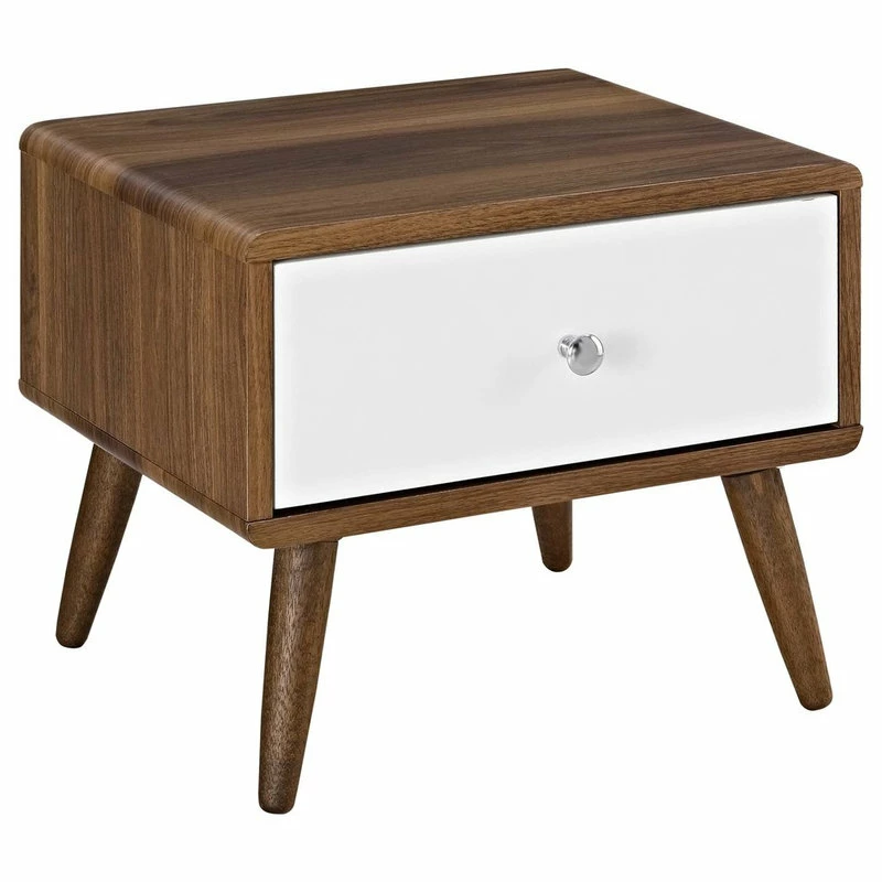 Top 10 🎁 LexMod Transmit Nightstand, Walnut/White 🌟
