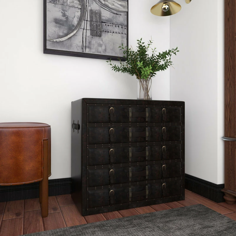 Coupon 🔥 Brimfield & May Traditional Black Wood Chest 55738 🤩 - Image 9