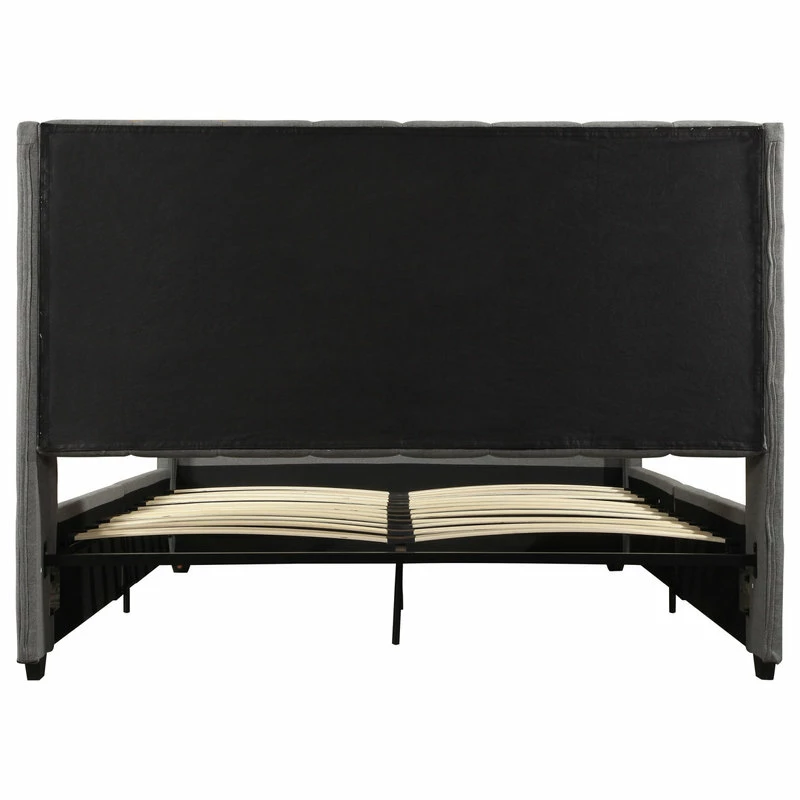 Top 10 😀 GDFStudio GDF Studio Riley Traditional Fully-Upholstered Queen Bed Frame, Charcoal Gray ✨ - Image 8