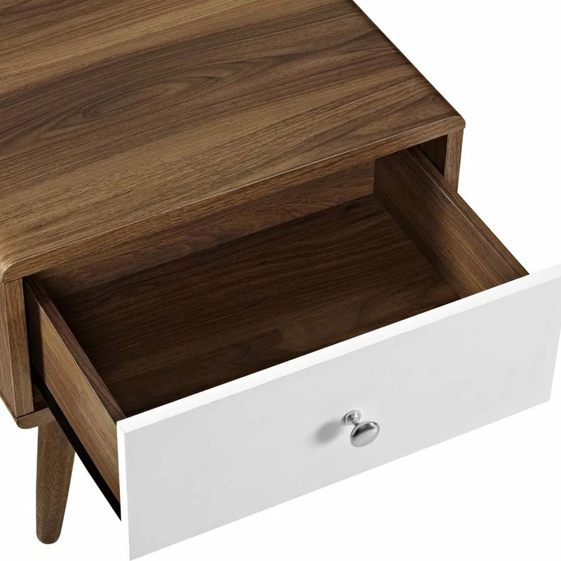 Top 10 🎁 LexMod Transmit Nightstand, Walnut/White 🌟 - Image 5
