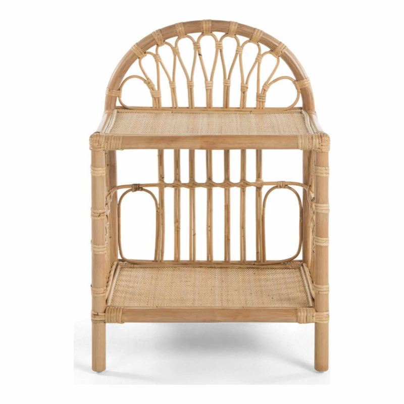 Best Sale ๐ KOUBOO Rattan Loop Nightstand, Natural ๐ - Image 4