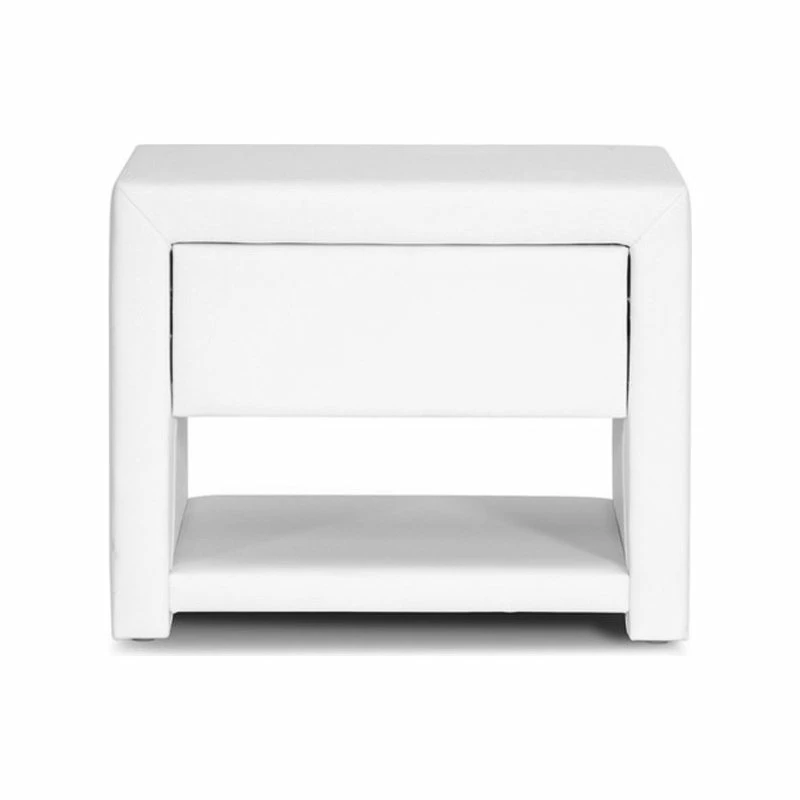 Buy ๐ Baxton Studio Massey White Upholstered Modern Nightstand โค๏ธ - Image 2