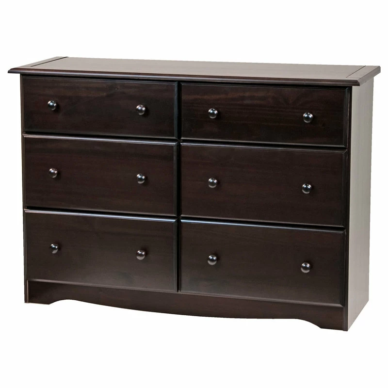 Promo ๐ Palace Imports 100% Solid Wood Double ๐ Dresser With 4 Super, 2 Standard Drawers, Java ๐ - Image 3