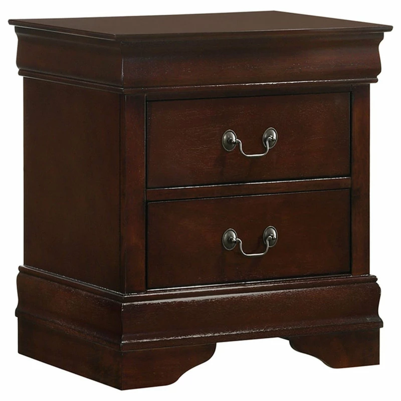 Best Pirce 😍 Picket House Louis Philippe 2 Drawer Nightstand, Cherry 😉