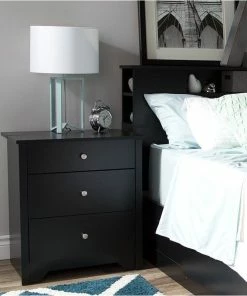 Deals ๐ South Shore Furniture South Shore Vito Nightstand In Pure Black ๐งจ