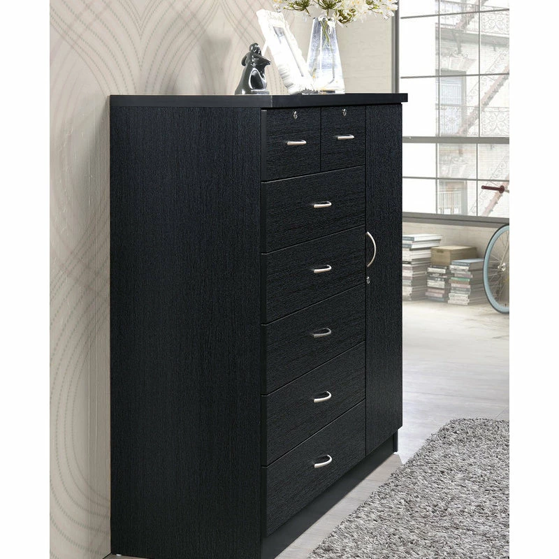 Best deal 🛒 Hodedah Import Inc. Hodedah 7 Drawer Chest In Black 🔥 - Image 3