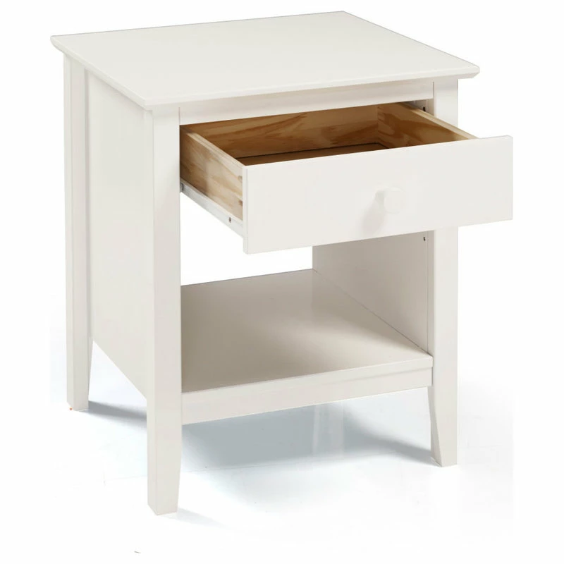 Hot Sale ๐ฅ Bolton Furniture, Inc. Simplicity Wood Nightstand, White โจ - Image 3