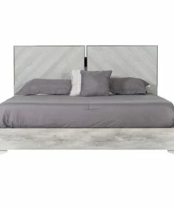 Budget ✨ Vig Furniture Inc. Nova Domus Alexa Italian Modern Gray Bed, Eastern King 🔥
