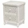 Best Sale 🔔 Sea Winds Trading Santa Cruz 2-Drawer Nightstand With Glass Top, White ⌛