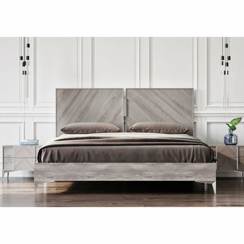 Budget โจ Vig Furniture Inc. Nova Domus Alexa Italian Modern Gray Bed, Eastern King ๐ฅ - Image 3