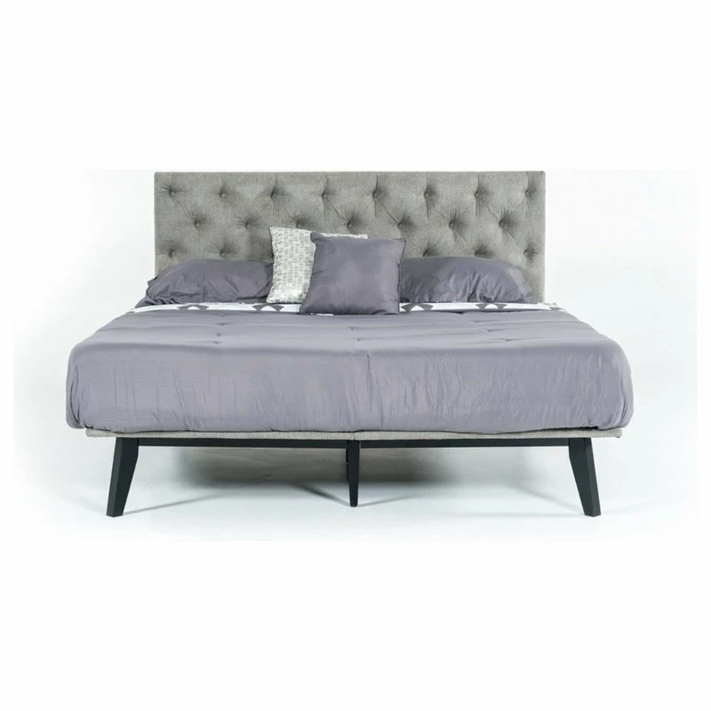 Discount 🎁 Vig Furniture Inc. Modrest Gibson Modern Grey Fabric Narrow King 72" X 80" Bed 🎁 - Image 2