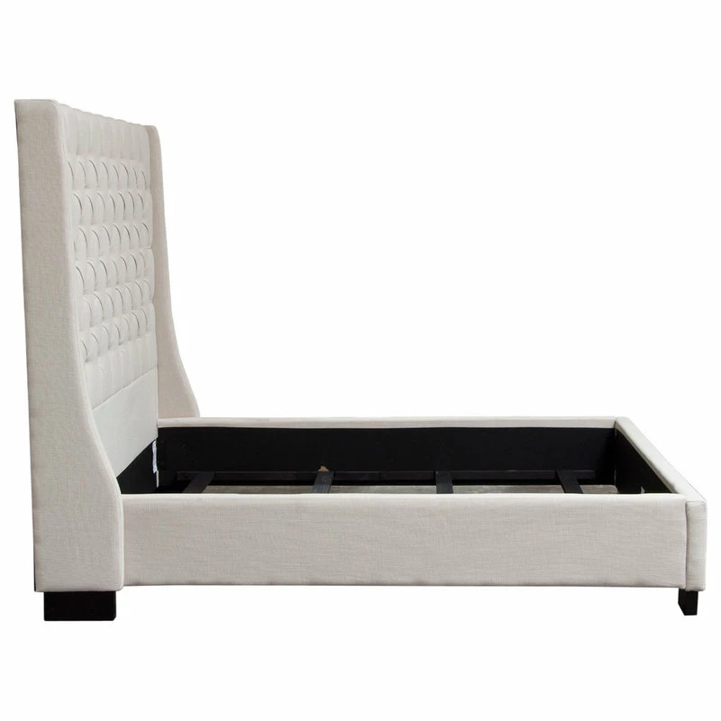 Cheap ๐คฉ Diamond Sofa Park Avenue Linen Tufted Bed With Vintage Wing, Desert Sand, Eastern King ๐ - Image 3