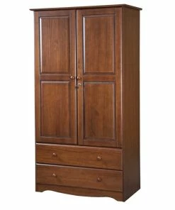 Best deal 😉 Palace Imports 100% Solid Wood Smart Wardrobe/Armoire/Closet, Mocha 🛒