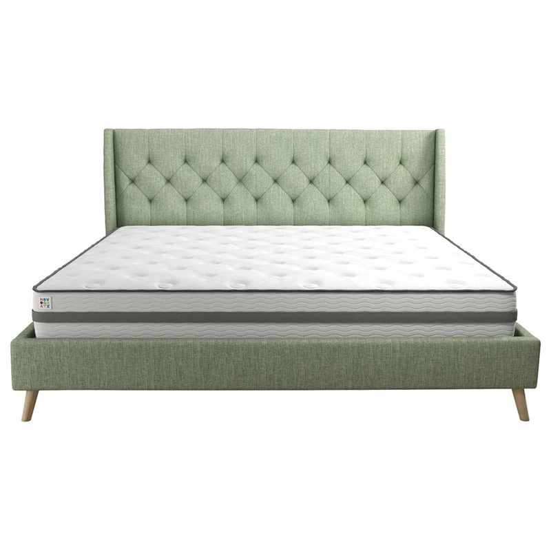 Best reviews of π DHP Novogratz Her Majesty King Bed In Light Green Linen π₯ - Image 4