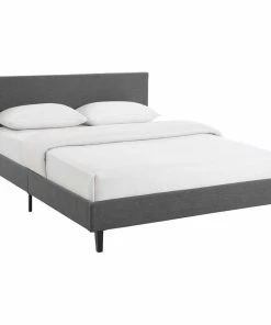 Best reviews of 👏 LexMod Anya Queen Upholstered Fabric Bed, Gray 🔔