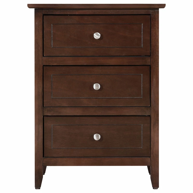 Promo ๐ฏ Glory Furniture Drake 3-Drawer Nightstand, Cappuccino ๐คฉ - Image 3