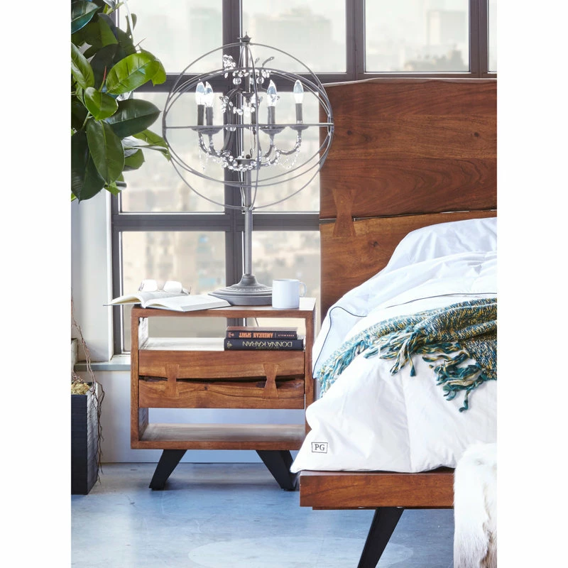 Deals โญ Moe's Home Collection Moe's Home Industrial Madagascar Nightstand With Brown Finish UH-1008-03 ๐งจ - Image 6