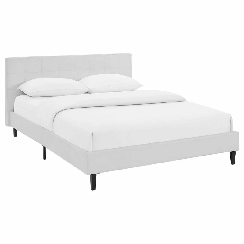 Brand new 👏 Modway White Linnea Full Faux Leather Bed 😀 - Image 9