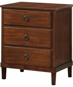 New 🤩 Comfort Pointe Cambridge Brown 3-Drawer Nightstand 👏