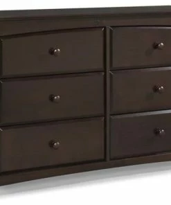 Cheapest ✔️ Stork Craft Kenton 6 Drawer Universal Double 👗 Dresser In Espresso 😍