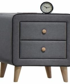 Cheap 💯 Acme Furniture Valda Upholstered Nightstand, Light Gray 😍