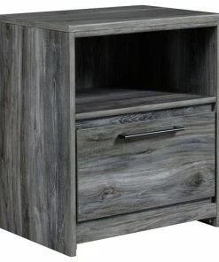 Cheap 🎉 Ashley Furniture Industries Ashley Furniture Baystorm 1 Drawer Nightstand With USB Ports In Gray 🎉