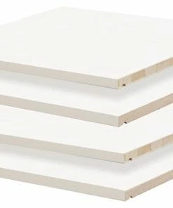 Buy ⭐ Palace Imports Family Wardrobe Optional Small Shelves, Set Of 4, White 💯