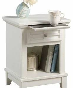 Wholesale 🧨 Homestyles Arts & Crafts Off-White Wood Nightstand 👏