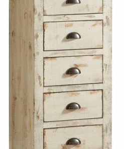 Best Pirce ⌛ Progressive Furniture Willow 5 Drawer Lingerie Chest In Distressed White ✔️
